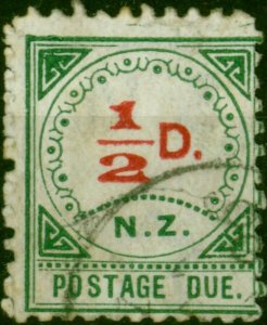 New Zealand 1899 1/2d Carmine & Green SGD1 Good Used (2)