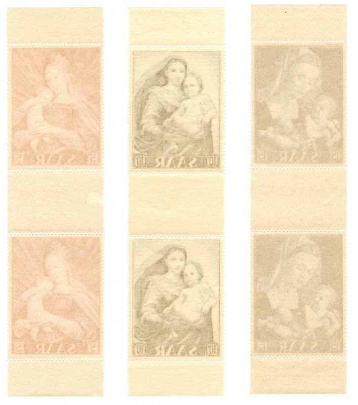 SAR SC #250-2 MNH GP 1954 Madonna CV $16.10