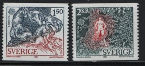 SWEDEN 1352-1353     MNH