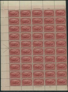 1898 United States Postage Stamp #286 Mint MNH Plate No. 722 Full Sheet