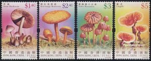 Hong Kong 2004, Mushrooms 4v, MNH