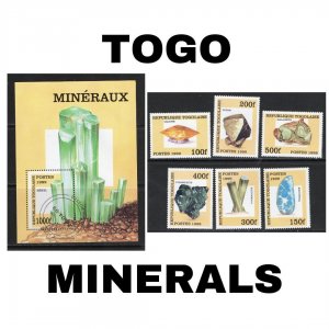 Thematic Stamps - Togo - Minerals - Choose from dropdown menu