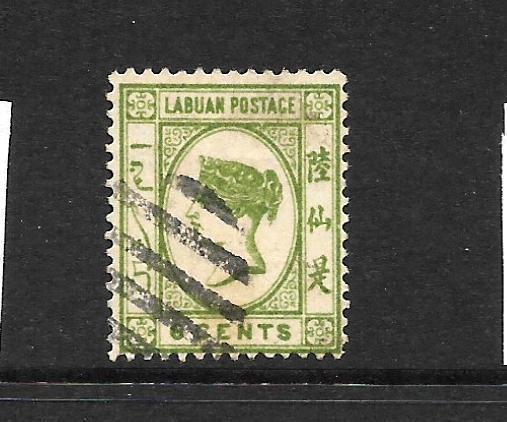 LABUAN  1892-93  6c  QV  FU  SG 40