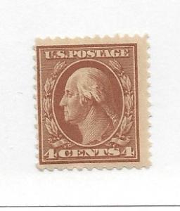 United States, 503, 4c Washington Brown Fine Single, **LH**