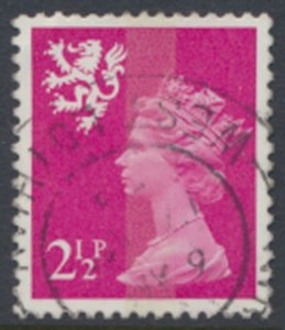 Scotland GB  Machin 2½p SG S14  Used   1 band  SC# SMH1  see details