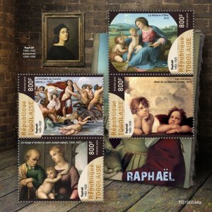 TOGO - 2019 - Raphael - Perf 4v Sheet - Mint Never Hinged