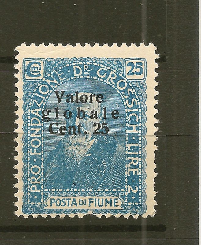 Fiume SC#77 Overprint Mint Hinged