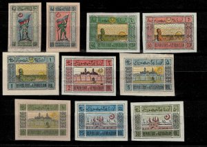 Azerbaijan 1919/20 ☀ National Symbols / MH set