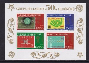 Turkey   #2986   MNH  2005  Europa 50th anniversary sheet Imperforated