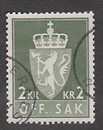 Norway # O81, Official - Coat of Arms, Used