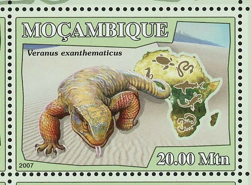 Lizards Chamaeleo Jacksonii Brookesia Varanus Niloticus S/S MNH #2991-2996