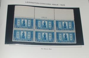 complete commerative plate block collection #537-997