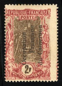 French Colonies, Cameroon #129 Cat$160, 1916 2fr carmine and brown, hinged