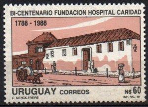 URUGUAY 1990 SC 1298 MNH Charity Hospital Bicentenary medicine health