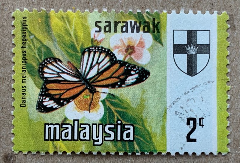 Sarawak 1971 2c Butterflies, used. Scott 236, CV $2.25. SG 220