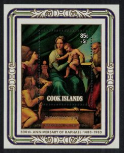 Cook Is. 'Madonna of the Fish' Painting by Raphael MS 1983 MNH SG#MS938d