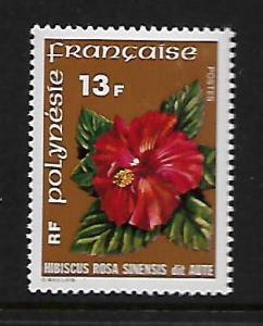 FRENCH POLYNESIA 301 MNH HIBISCUS, FLOWER