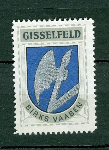 Denmark. Poster Stamp 1940/42. MNH District Gisselfeld.  Coats Of Arms. Ax.