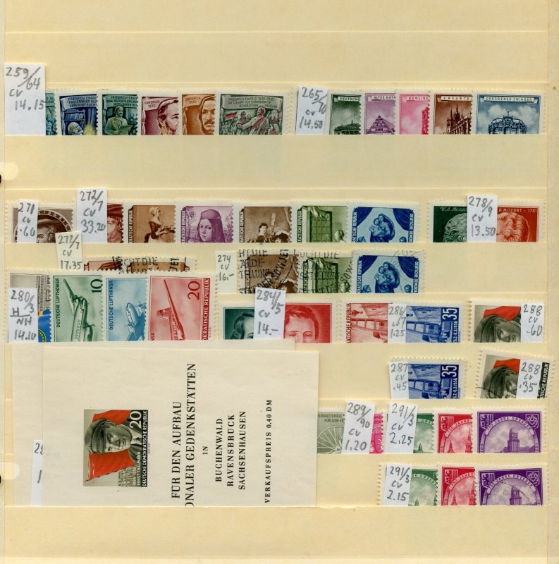 Germany DDR  Stamps  Early Mint & Used Sets See  Scan 272-77  and others