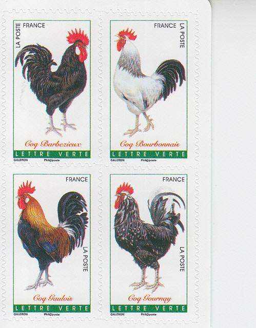 2016 France Roosters SA Booklet of 12 (Scott NA)