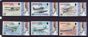 Jersey-Sc#1063-8-unused-NH-set-Planes-Aviation-2003-