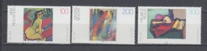 J45815 JL stamps 1996 germany set mnh #1922-4 art