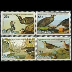 PENRHYN 1985 - Scott# 311-4 Audubon Birds Set of 4 NH