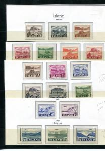 Iceland nice lot Mint and Used  HICV