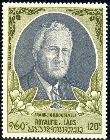 President Franklin D. Roosevelt, Laos stamp SC#C68 MNH