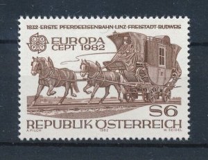 [113823] Austria 1982 Railway Horse carriage  MNH