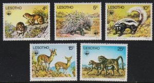 1977 Lesotho 228-232 WWF 80,00 €