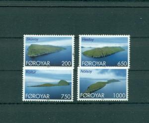 Faroe Is. - Sc# 383-6. 2000 Different Islands. MNH $8.25.