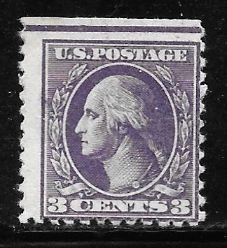 USA 530: 3c Washington, offset, Type IV, MH, SE, otherwise F