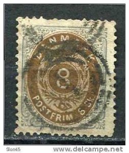 Denmark 1870 SC 19 MI 19 Used