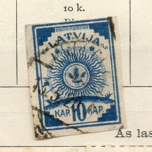 Latvia 1919 Early Issue Fine Used 10k. NW-191733