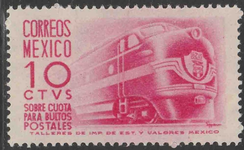 MEXICO Q7, 10¢ 1950 Definitive 1ST Printing wmk 279 UNUSED, NG. VF.