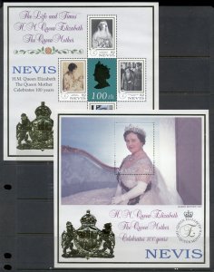 Nevis 2001 Queen Muther, The Life & Times MS MUH