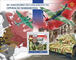 Guinea-Bissau - 2021 WWII Operation Barbarossa - Stamp Souvenir Sheet GB210217b