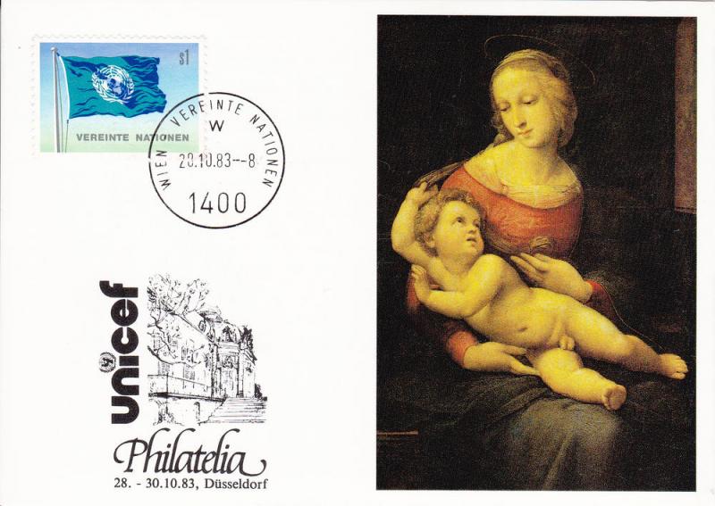 United Nations Geneva Unicef cachet maxi card