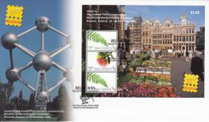 New Zealand 2006 FDC Scott #2069k Fern, flower Belgica 06 World Philatelic Ex...