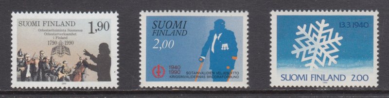 Finland     #812,13,14    mnh   cat $2.90