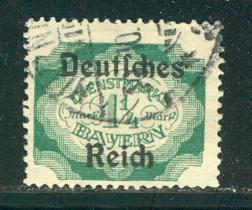 German States Bavaria Scott # O65, used