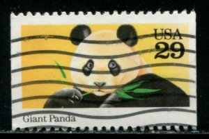 2706 US 29c Wild Animals bklt sgl, used