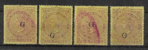 REVENUES & CINDERELLA Griqualand: 1876 Issue 6d brown on yellow - 41012