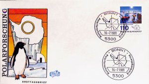 pz31, Germany FDC 1981 South Pole exploration Antarctic