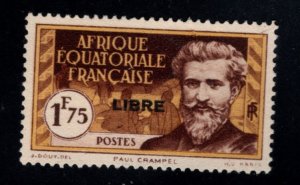 French Equatorial Africa Scott 113 MH* 1940 stamp