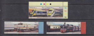 MALAYSIA - 2010 MALAYSIAN RAILWAYS / TRAINS - 4V MINT NH