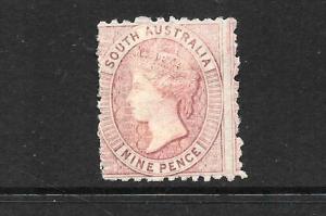 SOUTH  AUSTRALIA    1876-00   9d     QV    MLH      SG 123
