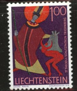 LIECHTENSTEIN Scott 438 MNH** from the 1967-71 Patron Saint set