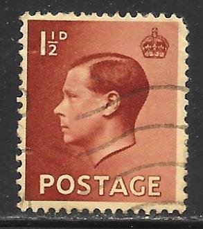 Great Britain 232: 1.5d Edward VIII, used, F-VF